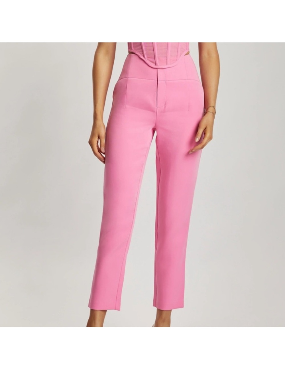 NWT Meshki Indie High Waist Pants Pink Size Medium
